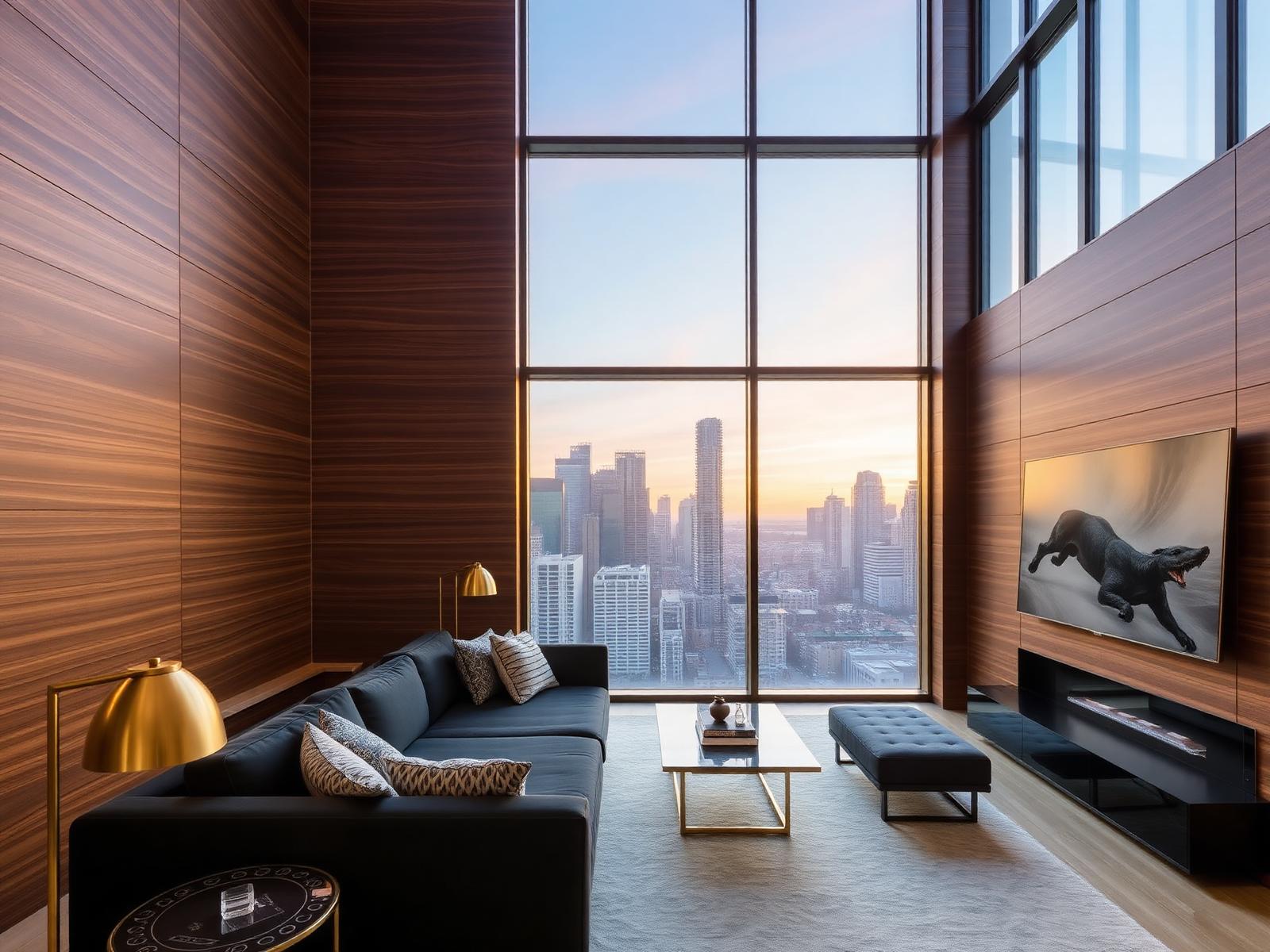 Stretch Fabric Feature Wall in Lincoln Park, Chicago